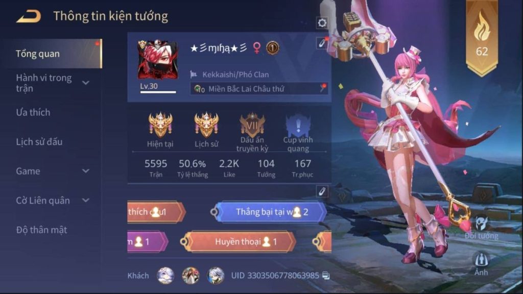 999+ ACC Liên Quân Free Miễn phí Full Tướng Full Skin Mới 2025 16 Tặng acc Liên Quân full trang phục