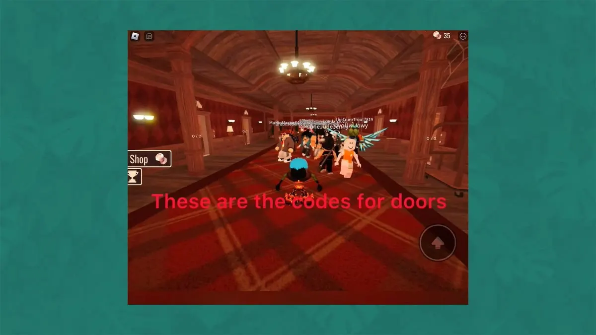 Cách nhập code Doors Roblox bước 1