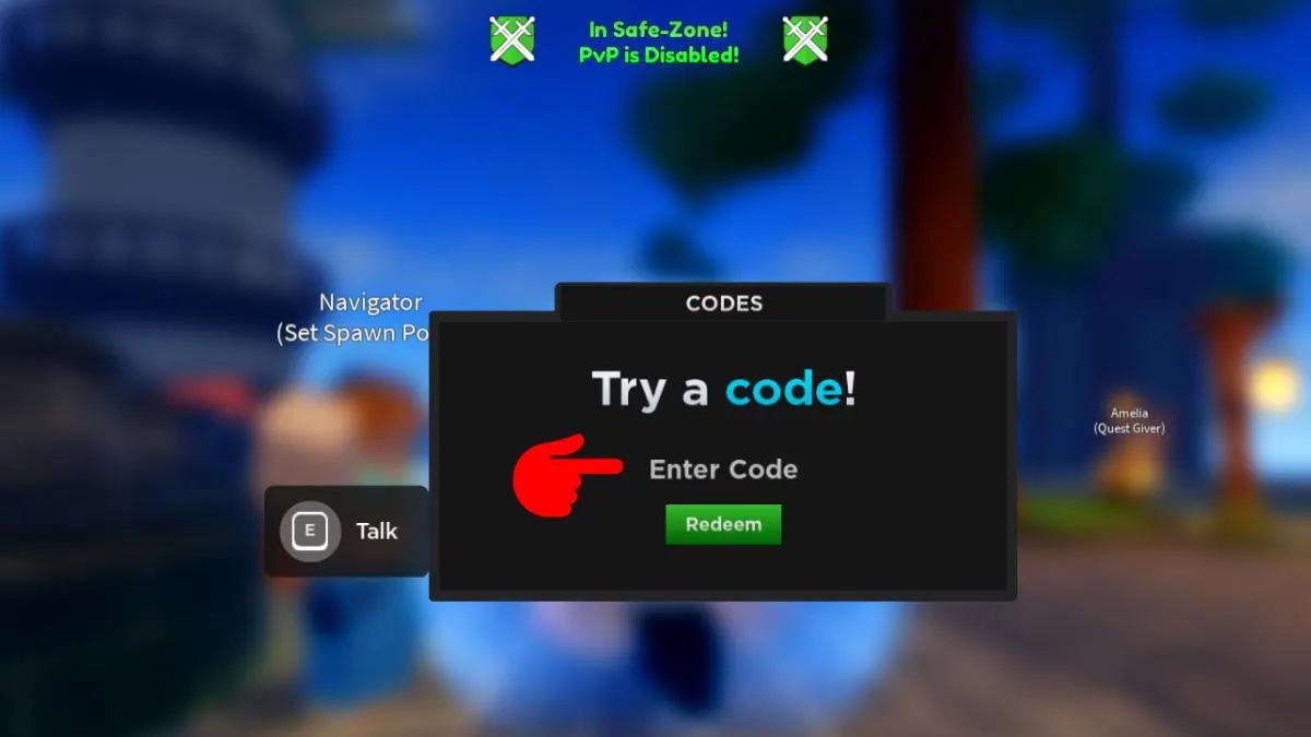 Hướng dẫn cách nhập code Haze Piece bước 3